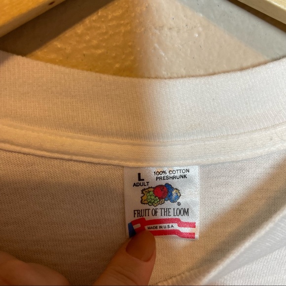 Vintage 90s Kappa Delta Sorority SIngle Stitch Rainbow Long Sleeve Tee Size L - Picture 3 of 5